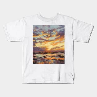 Sunrise - North Narrabeen rock pool Kids T-Shirt